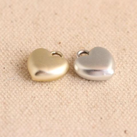 Alloy Heart Smiley Face Charms Matte Gold Silver Pendants For DIY Bracelet Necklace Jewelry Making Accessories