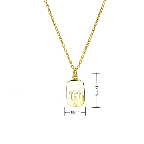 Gold Plated Copper Zirconia Planet Heart Star Number Pendant Necklace For Women Angel Number 11:11 Fashion Jewelry