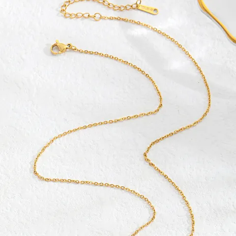 Minimalist Stainless Steel Necklace Chain Women Gold Silver Plated Snake Box Rope Link Adjustable Jewelry Chain No Pendant