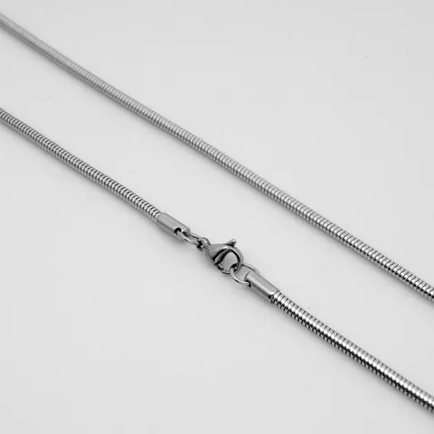 Roestvrij Staal Slangenketting Halsketting Voor Dames Heren Unisex Mode DIY Accessoire Glad Metalen Sieraden Minimalistisch