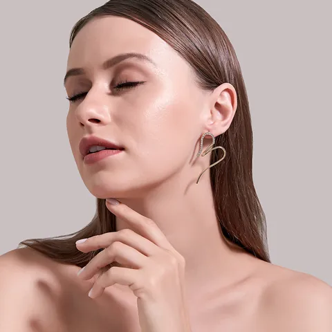 Elegant Alloy Artificial Pearl Bowknot Earrings With 925 Sterling Silver Earring Post Zirconia Tassel Rose Floral Drop Earrings For Women