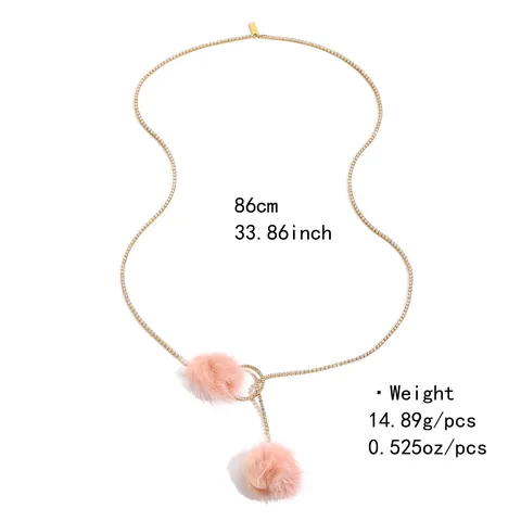 Vintage Fashion Copper Alloy Necklace For Women Elegant Crystal Faux Pearl Tassel Choker Statement Pendant Jewelry Party Accessory