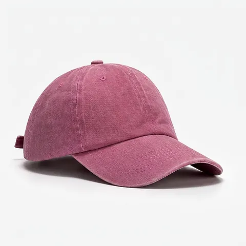 Baseball Cap Washed Cotton Retro Vintage Soft Top Sun Protection Breathable Adjustable Metal Buckle Casual Outdoor Hat Men Women