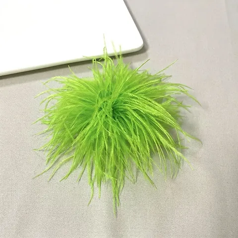 Natuurlijke Struisvogelveren Broche Pin Pluizige Bloem Corsage Voor Bruiloft Feest Formeel Pak Decoratie Vintage Unisex