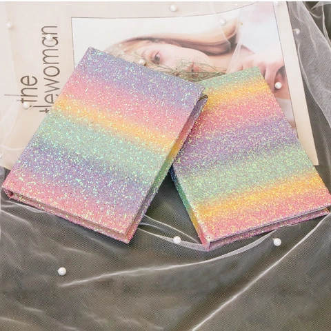 Taccuino con Paillettes Arcobaleno Diario a Copertina Rigida Glitterata per Studenti Ragazze Scuola Ufficio Cancelleria Regalo Carino