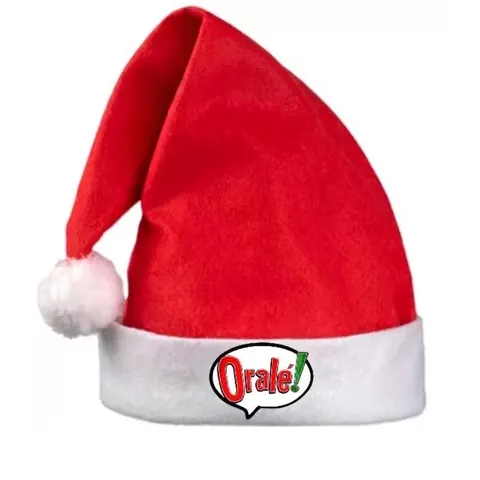 Cappello di Natale Classico Per Adulti Bambini Rosso Bianco Tessuto Non Tessuto Peluche LED Luminoso Corna di Renna Fiocco di Neve Decorazione Festa Regalo di Natale