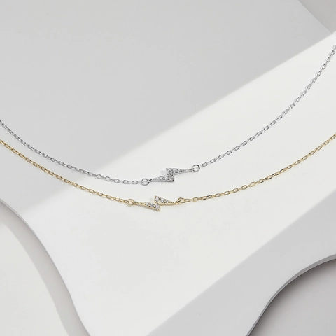 925 Sterling Silber Blitz Armband Für Damen Zirkonia Pavé Minimalistisch Verstellbare Kette Gold Silber Schmuck Geschenk