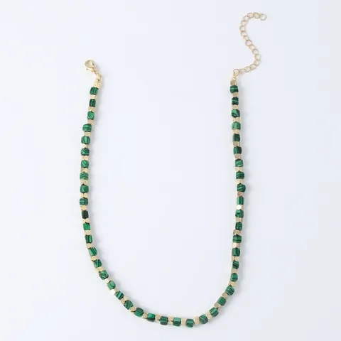 Böhmische Naturstein Perlenkette Für Damen Handgefertigt Vergoldetes Kupfer Süßwasserperle Choker Vintage Ethnisch Schmuck Geschenk
