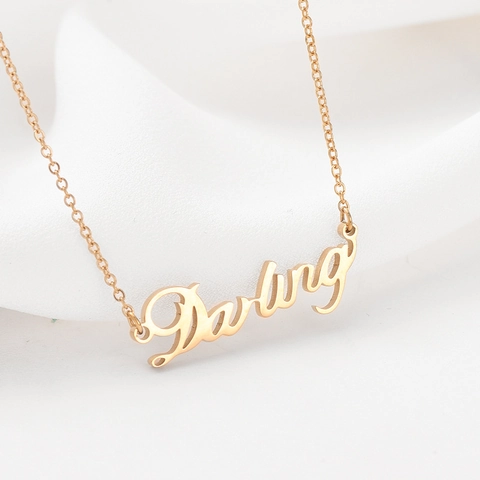 Minimalist Stainless Steel Letter K Lucky Tree Pendant Necklace For Women 14K Gold Rose Gold Plated Zirconia Roman Numerals Fashion Jewelry
