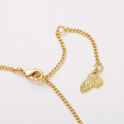 Elegant Gold Plated Copper Heart Lock Pendant Necklace For Women Original Designer Zirconia Shell Detail Fashion Jewelry Necklace