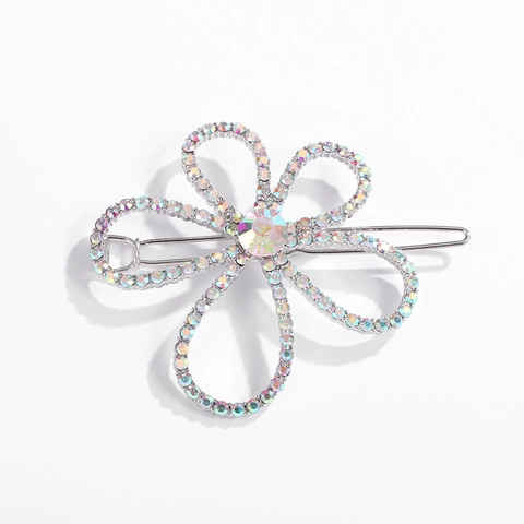 Fermagli per Capelli Geometrici in Lega con Strass per Donna Fiore Stella Cuore Nappa Forcina Eleganti Accessori per Capelli
