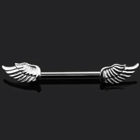 Stainless Steel Zirconia Nipple Rings For Women Flower Wing Heart Barbell Body Piercing Jewelry Silver Rose Gold