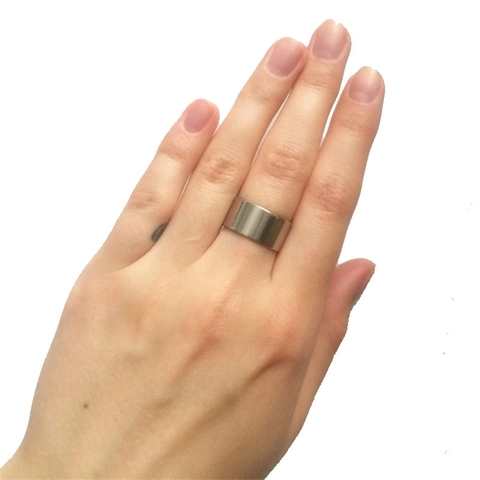 Unisex Wide Stainless Steel Band Ring High Polished Mirror Finish Plain Comfort Fit Wedding Engagement Finger Ring For Men Women