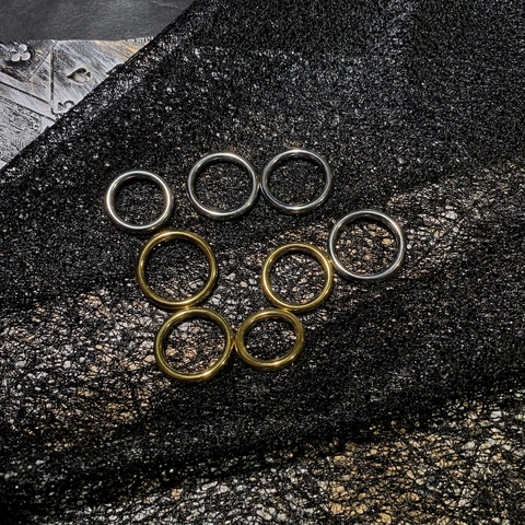 Anillo de Banda Lisa Minimalista de Acero Inoxidable 316 Pulido de Alto Brillo Acero de Titanio Anillo Geométrico Joyería Apilable Pareja Mujer Hombre