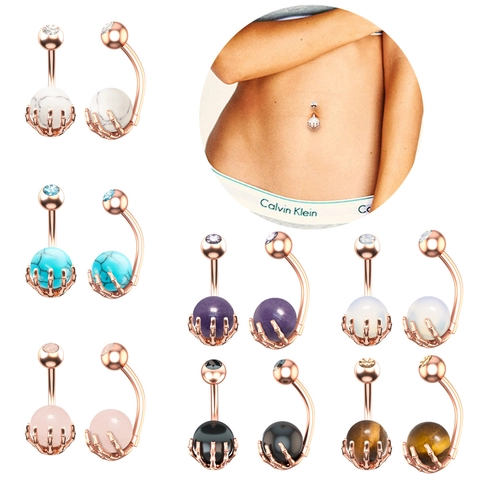 Piercing para el Ombligo con Garra de Mano de Esqueleto de Acero Inoxidable con Piedra Preciosa Incrustada Zirconia Joyería Gótica Punk para Mujer Halloween
