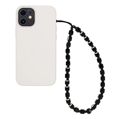 Minimalist Ins Style Beaded Phone Chain Faceted Artificial Crystal Glass Beads Anti-Lost Strap For Phone Camera CCD Accessories