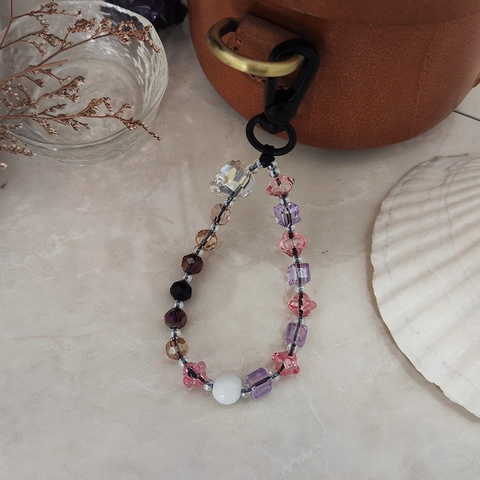 Creative Multicolor Glass Beaded Keychain Unique Skull Star Flower Bead Bag Pendant For Backpack Car Accessories Boho Jewelry