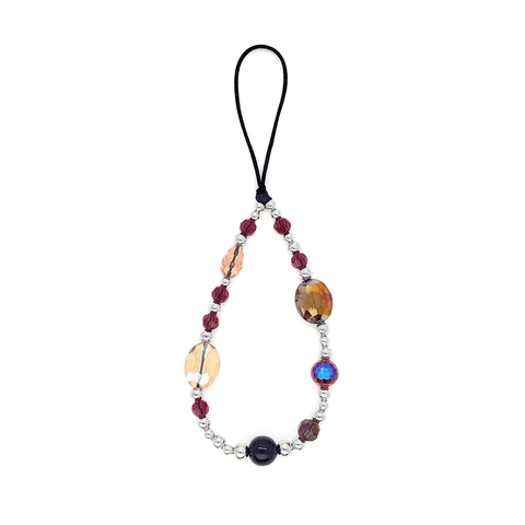 Handgefertigt Perlen Handy-Anhänger Bunt Acryl Herz Wolke Schmetterling Skelett Smiley Gesicht Handy-Kette Für Damen Y2K Schmuck