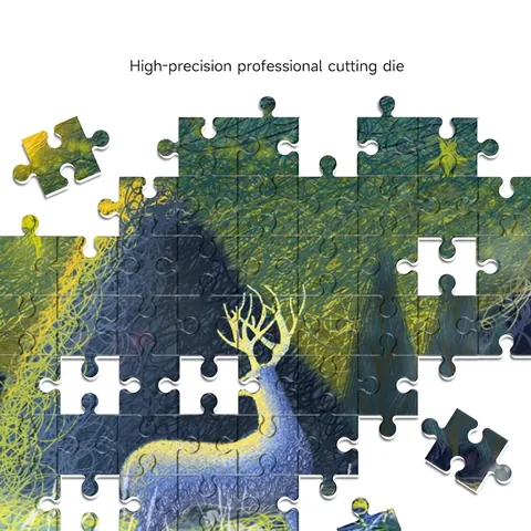 Mini Jigsaw Puzzle Cardboard High Difficulty Educational Toy Landscape Art Style Mystery Castle For Adults Teens