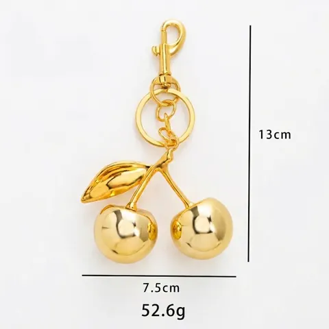 Portachiavi Pendente Per Borsa Frutta Animali Lega Resina Strass Cuore Fiocco Ciondolo Accessori Moda Per Borse E Zaini