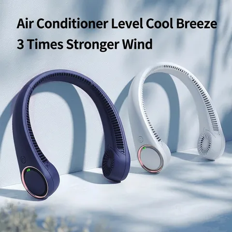 Ανεμιστήρας Λαιμού Χωρίς Λεπίδες Φορητός Hands Free Προσωπικός Ψύκτης USB Επαναφορτιζόμενος Αθόρυβος Μικρός Ανεμιστήρας