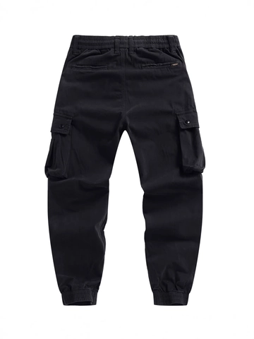 Ανδρικό Casual Cargo Παντελόνι Jogger από Μείγμα Βαμβακιού Πολλαπλές Τσέπες Ελαστική Μέση με Κορδόνι Παντελόνι για Άνδρες