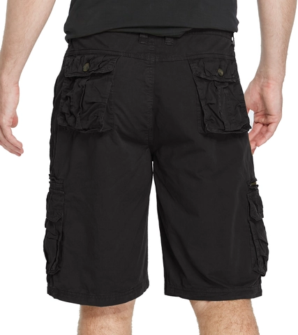 Men's Cargo Shorts 95% Cotton Summer Outdoor Beach Multi-pocket Solid Color Straight Loose Casual Short Pants For Men
