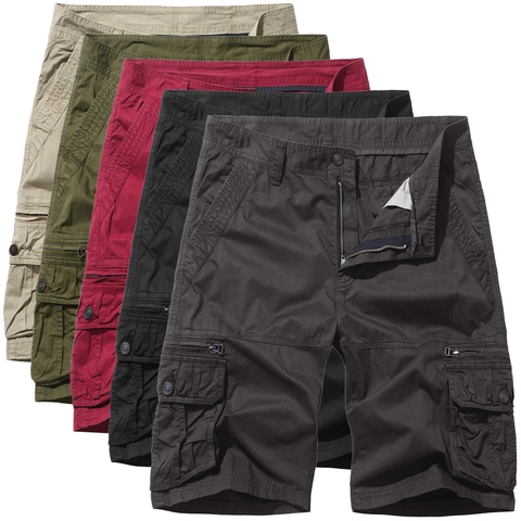Damen Casual Cargo Shorts Baumwolle Multi Pocket Lockere Passform Sommer Beach Shorts Outdoor Tactical Work Pants Knielang