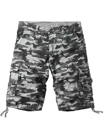 Pantalones Cortos Cargo Hombre Algodón Multi Bolsillos Outdoor Casual Pantalones Tácticos Camuflaje Para Hombres Verano