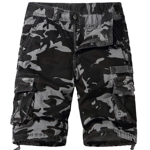 Pantaloncini Cargo Da Uomo In Cotone Mimetico Multitasche Casual Taglio Ampio Estate All'aperto Stile Militare Pantaloncini Da Uomo