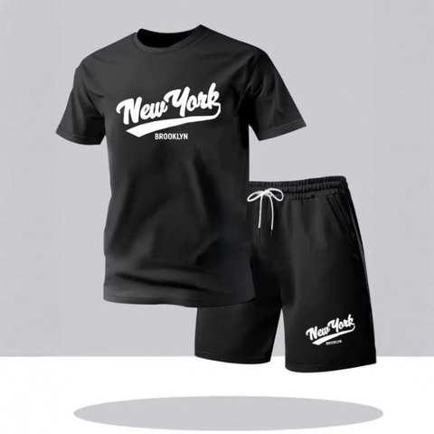 Herren Sommer Mesh Sport Set Buchstaben Druck Kurzarm T-Shirt Und Shorts Zwei Teiler Lässiger Trainingsanzug Outfits