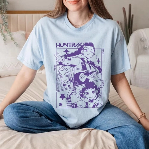 Men Heavyweight Cotton T-Shirt Anime Graphic Character Print Crew Neck Short Sleeve Casual Streetwear Loose Fit Shirt