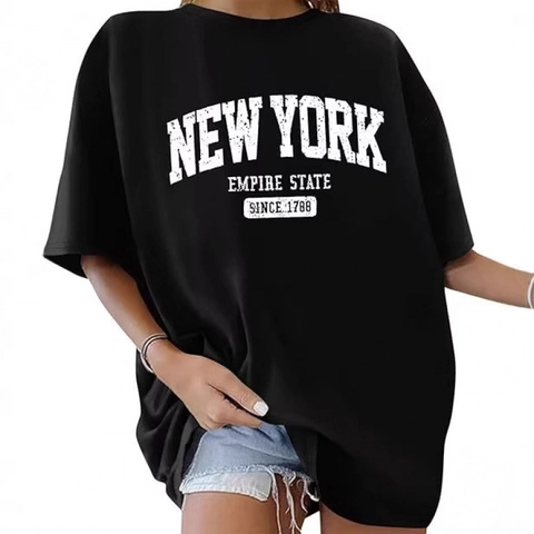 Unisex Oversized Baumwolle T-Shirt Lässiges Kurzarm Rundhals Buchstaben Print Vintage Streetwear Top Für Damen Und Herren