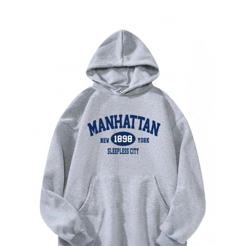 Herren Vintage American College Stil Kapuzenpullover Baumwollmischung Vliesgefüttert Pullover Hoodie Mit Kängurutasche Buchstabendruck Für Herbst Winter Casual Daily Wear