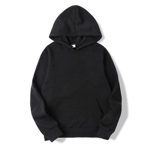 Men Casual Solid Color Hoodie Fleece Pullover Sweatshirt With Kangaroo Pocket Heavyweight Hooded Top For Autumn Winter Streetwear
