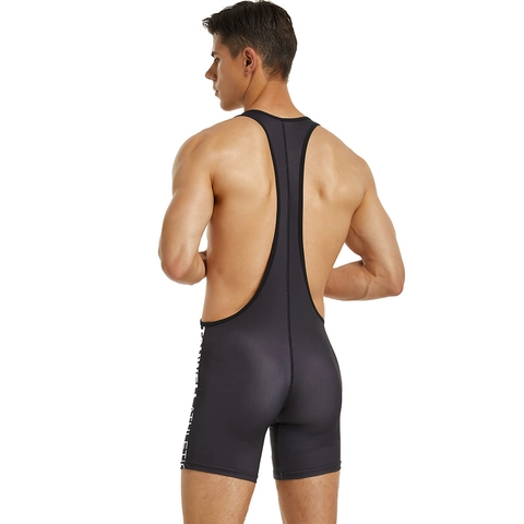 Herren Ringen Singlet Sport Body Schnell Trocknend Kompression Fitness Training Jumpsuit Einteiler Sportbekleidung Racerback Top