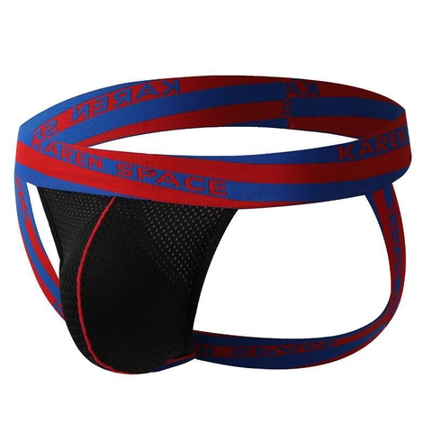 Ανδρικό Sexy Διχτυωτό Jockstrap Αναπνεύσιμο Χαμηλόμεσο Αθλητικό Εσώρουχο Ανόρθωση Γλουτών Πολυαμίδιο Spandex για Άνδρες