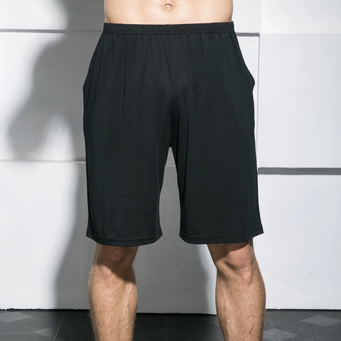 Men Relaxed Fit Shorts Combed Cotton Modal Elastic Waist Quick Dry Lightweight Breathable Summer Casual Sport Bottoms