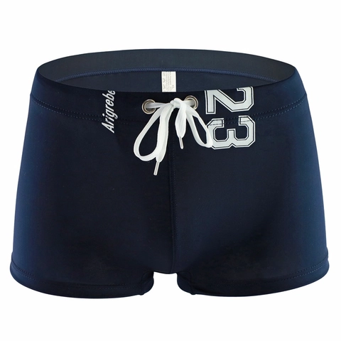 Pantaloncini da Bagno Uomo Asciugatura Rapida Nylon Spandex Coulisse Elastica Boxer Mare Sportivi Bermuda Con Stampa Numero Per Uomo