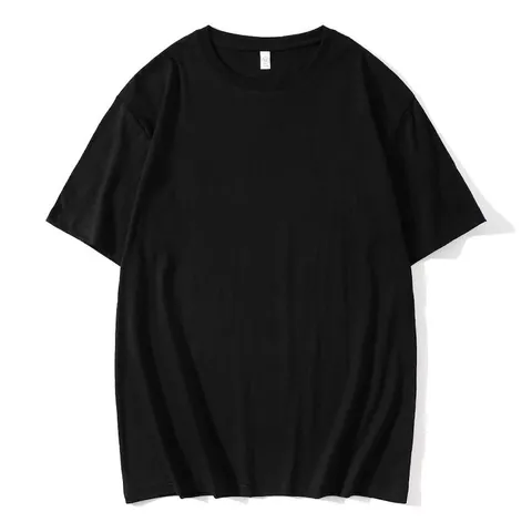 Men Loose Combed Cotton T-Shirt Solid Color Short Sleeve Round Neck Summer Casual Basic Top For Youth Unisex Fashion Style