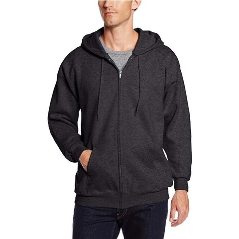 Men's Zipper Hoodie Jacket Polyester Breathable Sweatshirt Casual Loose Fit Long Sleeve Hooded Outerwear For Spring Autumn Daily Wear