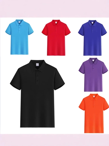 Herren Kurzarm Polo Shirt Atmungsaktives Polyester Einfarbig Lässig Sport Revers Top Für Sommer Alltag Mode Kleidung