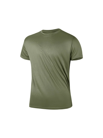 Damen Schnelltrocknend Mesh T-Shirt Atmungsaktiv Kurzarm Top Einfarbig Rundhals Lässig Sommer Sport Tee