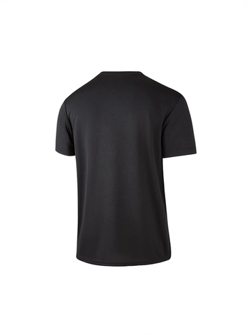 T-Shirt en Maille à Séchage Rapide pour Hommes Respirant Polyester Col Rond Manches Courtes Couleur Unie Top Ample Sport