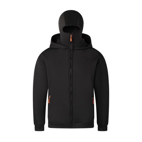 Techwear Herren Hoodie Mit Integrierter Sturmhaube Winddicht Thermisches Sweatshirt Outdoor Streetwear Lässige Langarmjacke