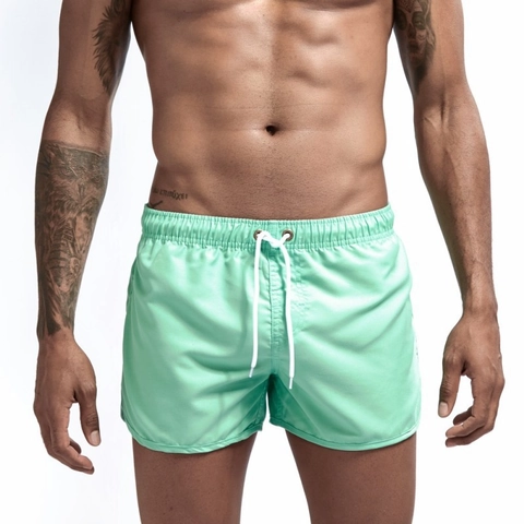 Short de Bain Homme Sportif Séchage Rapide Plage Taille Élastique Cordon de Serrage Décontracté Short de Plage Été