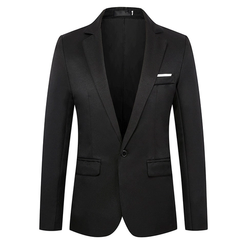 Men's Slim Fit Casual Blazer Suit Jacket Notched Lapel Single Button Business Wedding Formal Professional Party Coat Outerwear