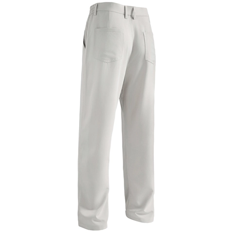 Pantaloni Casual da Uomo Vita Elastica Gamba Dritta Misto Poliestere Viscosa Tinta Unita Pantaloni Smart Casual per Ufficio