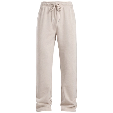 Heren Katoenmix Joggingbroek Old Money Stijl Micro Wide Rechte Pijpen Casual Broek Trekkoord Elastische Taille Broek Voor Heren