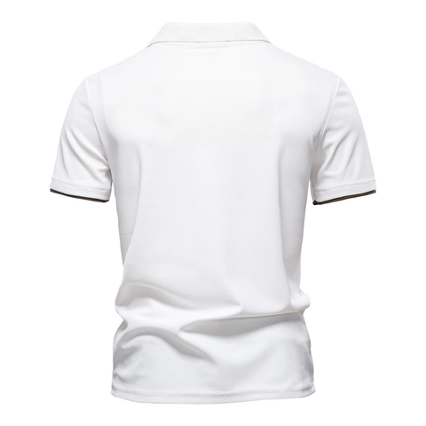 Maglia Polo da Uomo Casual a Maniche Corte Color Block Ricamo Giraffa Scollo a V Moda Estiva Top per Uomo Outdoor